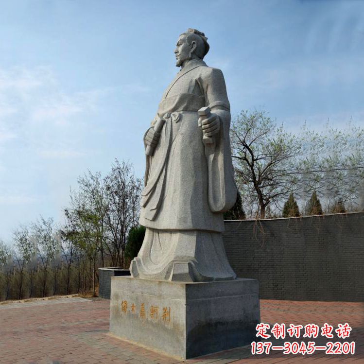 长沙中国荆轲铜雕塑，给景区广场趣味增添历史感
