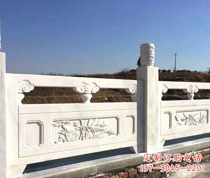长沙泰安中领雕塑汉白玉石浮雕栏板