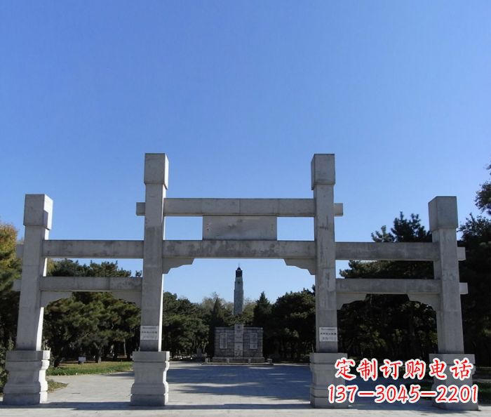 长沙中领雕塑石雕牌坊定制