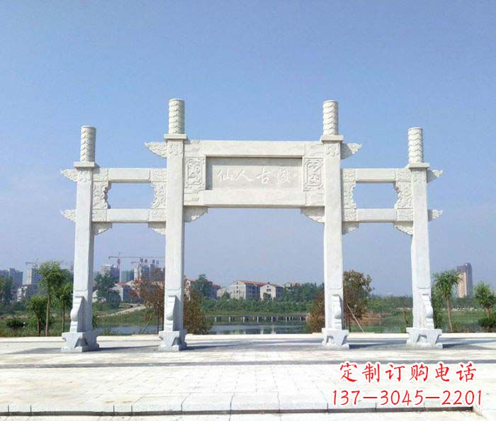 长沙精美牌楼石雕,给你传统文化的享受