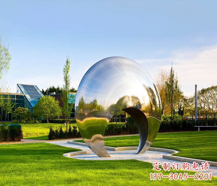 长沙金色门楣的精美镜面拱门雕塑