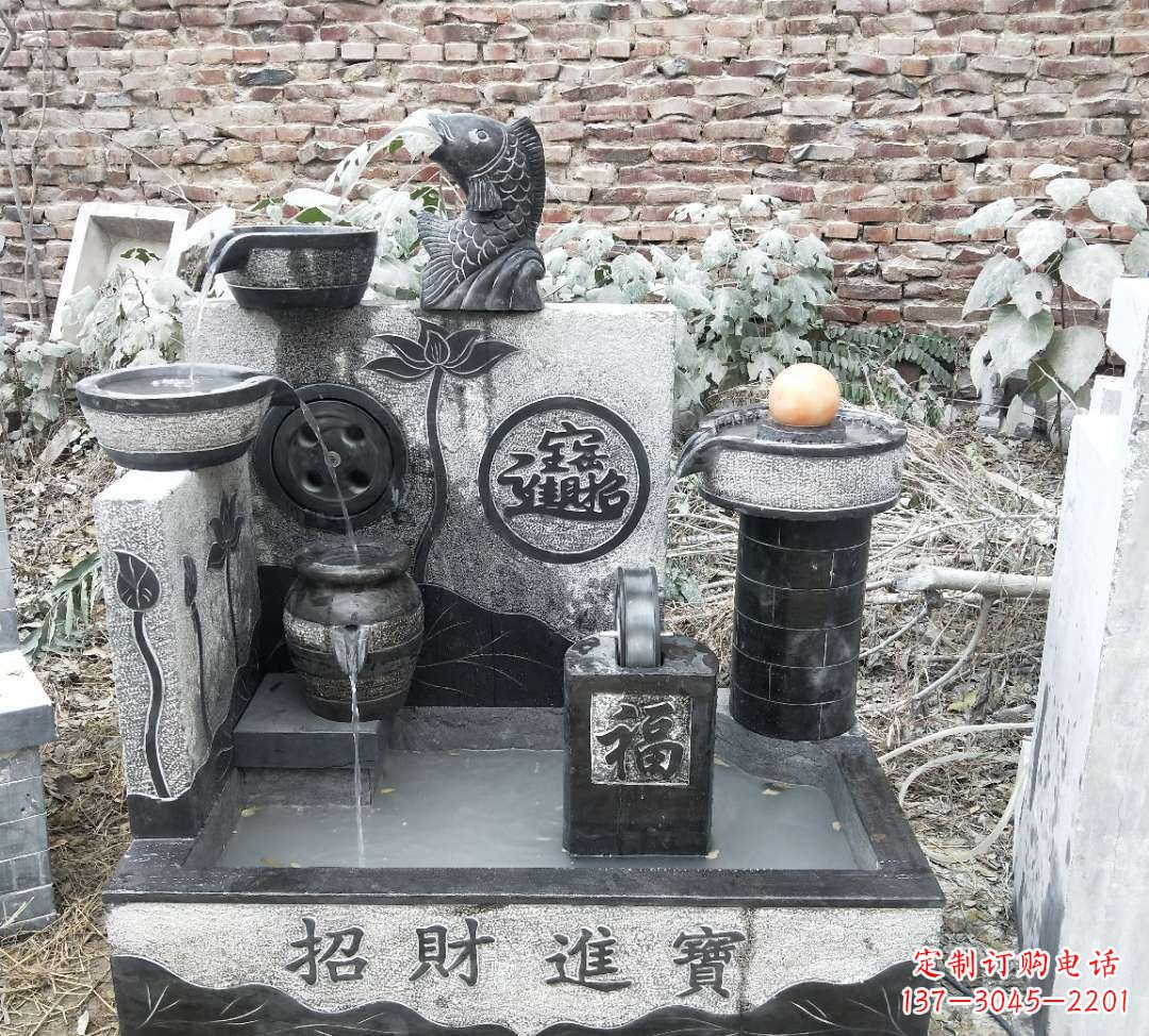 长沙领雕水池雕塑:定制你的招财水池