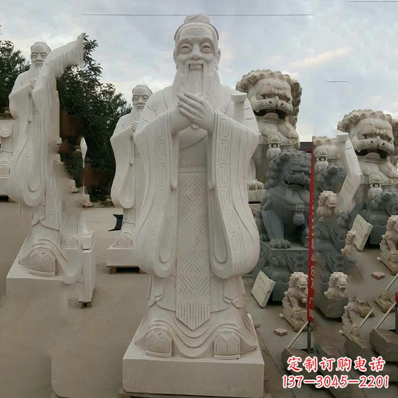长沙弘扬传统文化，尊崇孔子雕塑