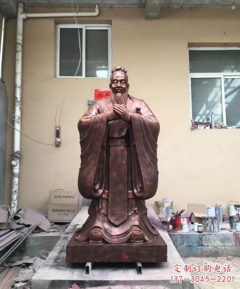 长沙传承中华文化精髓，尊崇古代伟大思想家——中领雕塑定制孔子雕塑