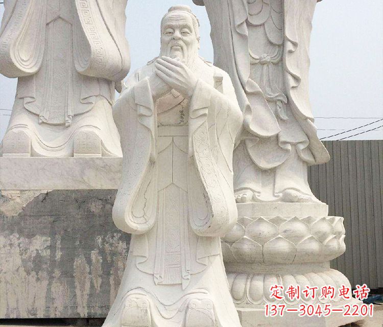 长沙领雕塑让孔子神态永驻——孔子三雕像