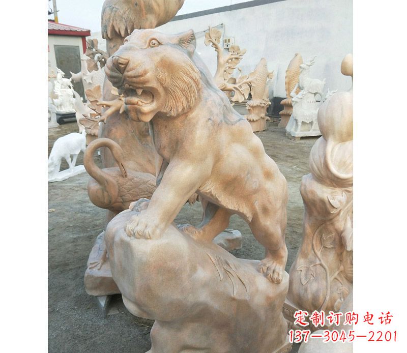 长沙老虎石雕公园十二生肖动物