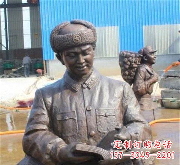 长沙中领雕塑：雷锋名人铜雕