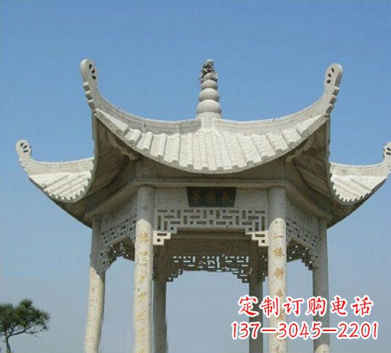 长沙领雕塑-凉亭石雕定制厂家