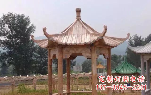 长沙营造古朴悠然的凉亭石雕