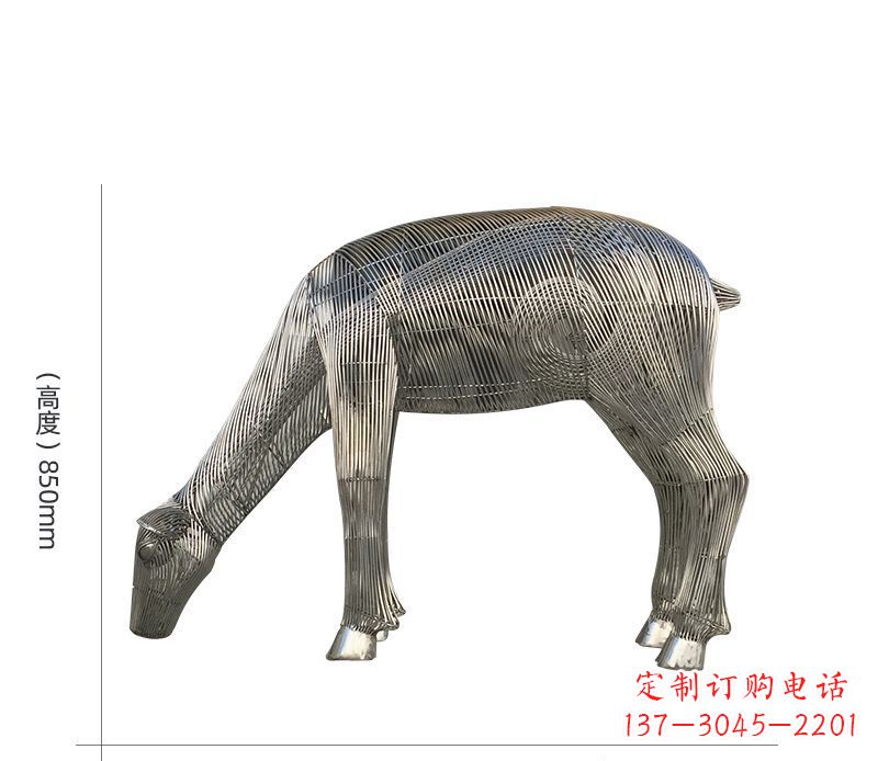 长沙鹿鸣吉祥不锈钢景观雕塑