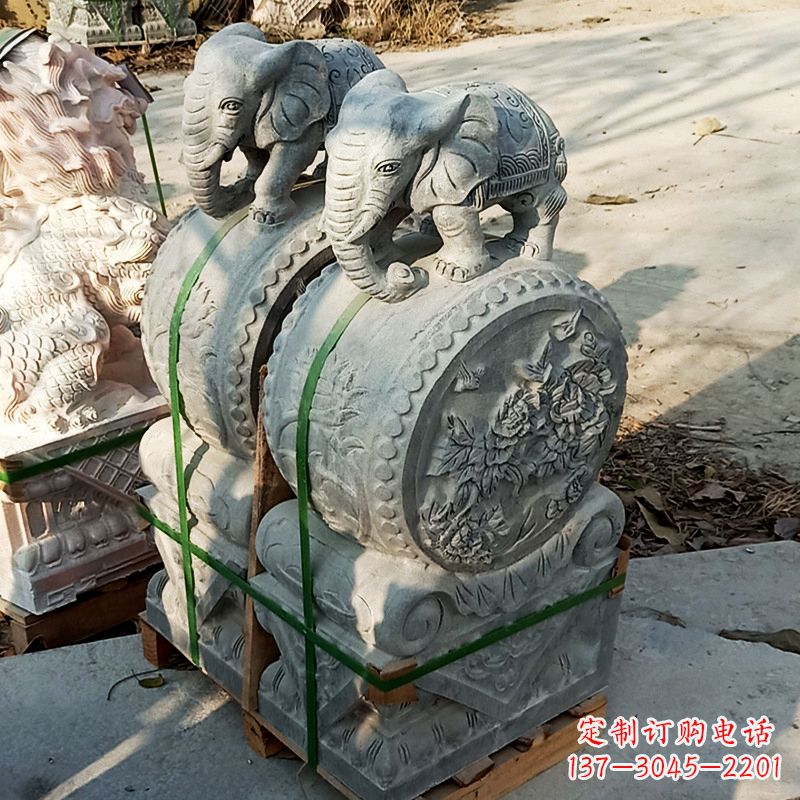 长沙门墩石雕貔貅
