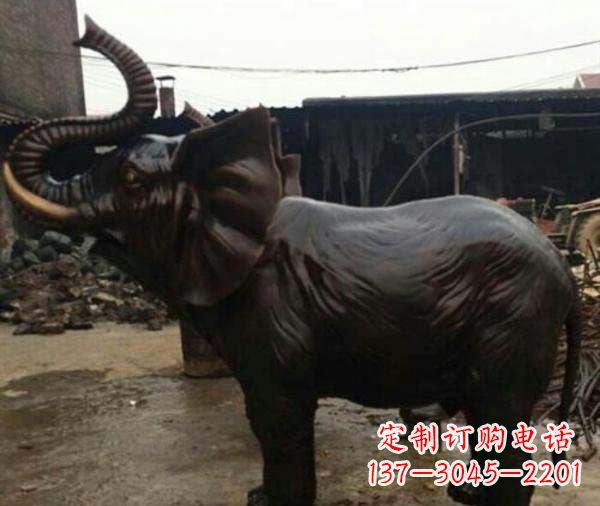 长沙门口大象铜雕