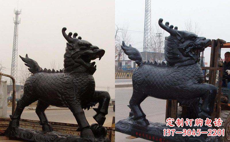 长沙艺术精灵---麒麟神兽铜雕