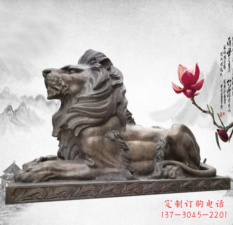 长沙经典西洋欧式铜雕狮子