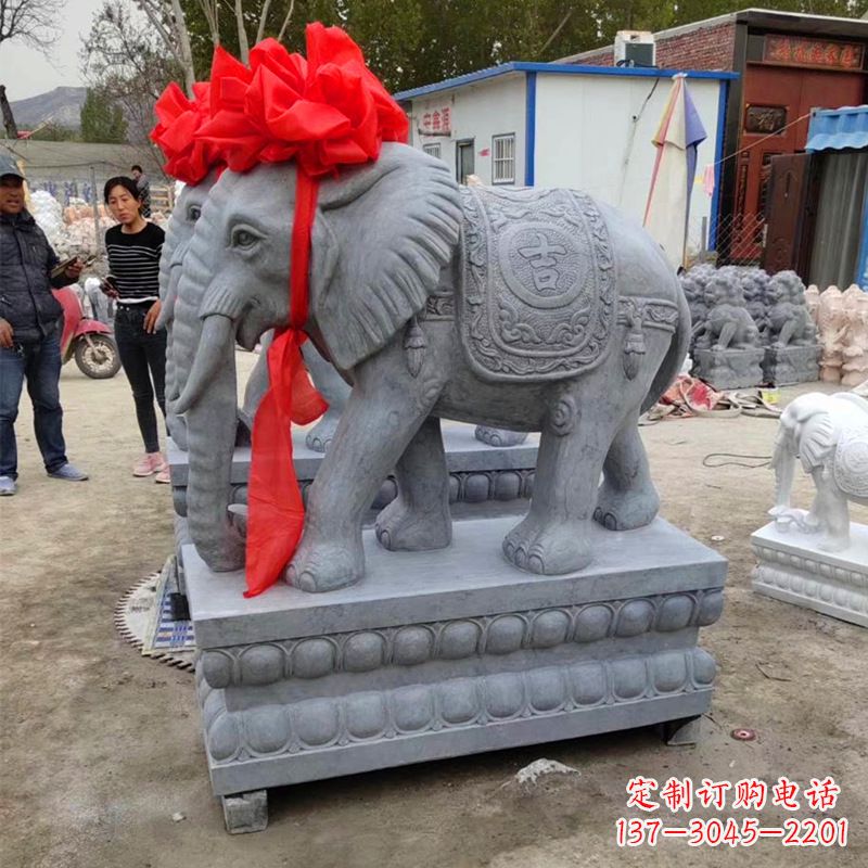 长沙母石雕大象