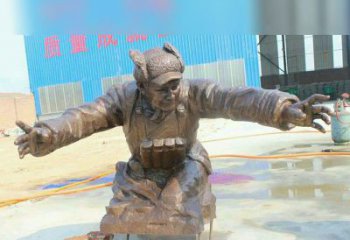 长沙黄继光校园英雄铜雕：传承伟大精神