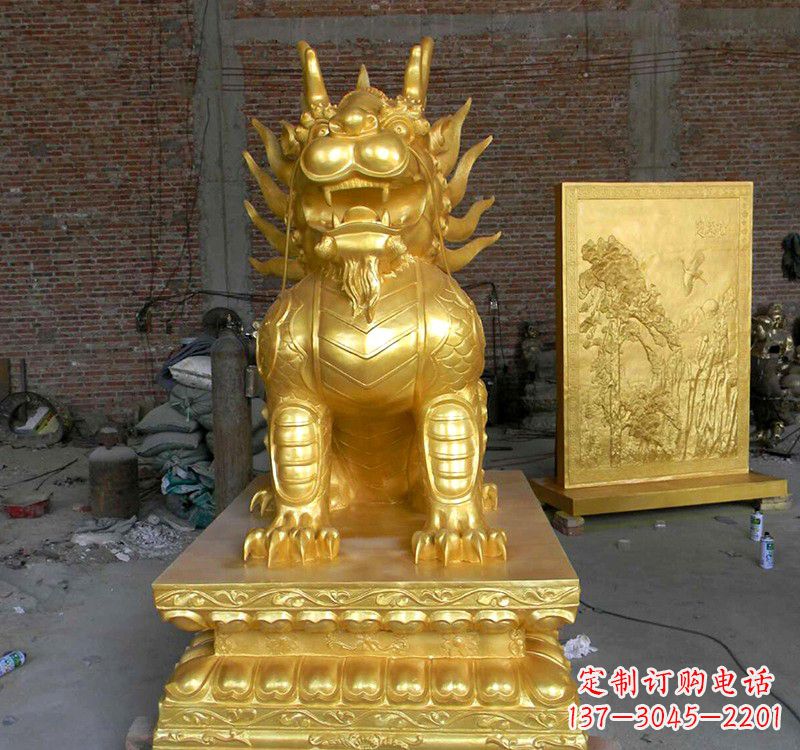 长沙纳福麒麟铜雕