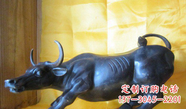 长沙牛公园动物铜雕