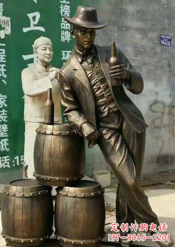 长沙精美高雅的牛仔铜雕
