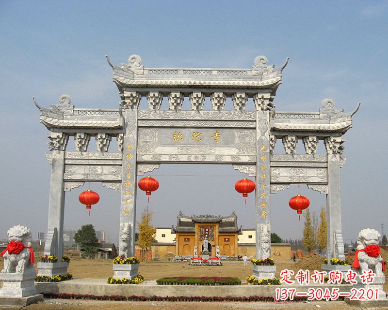 长沙特色石雕牌坊,用心雕就是一种艺术