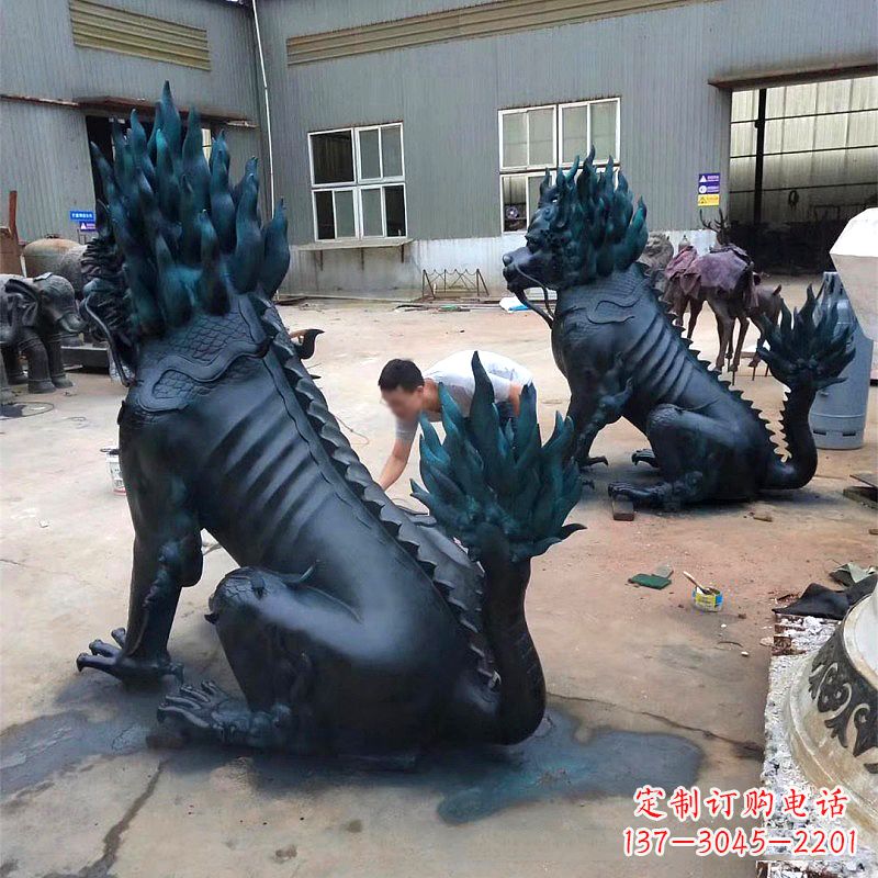 长沙高端麒麟雕塑，定制一流雕塑品质