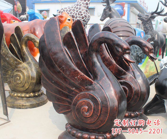 长沙以无与伦比的艺术品呈现——中领雕塑天鹅雕塑