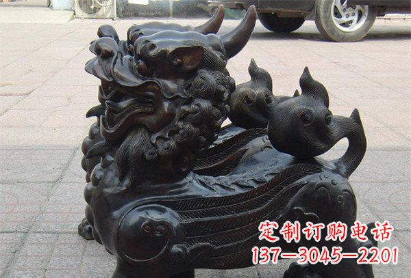 长沙象征保护,美轮美奂的貔貅辟邪神兽铜雕