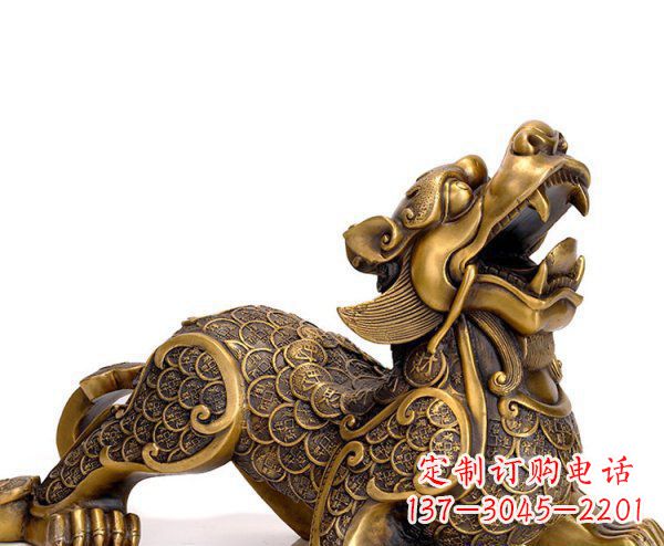 长沙精美铜质貔貅神兽雕塑
