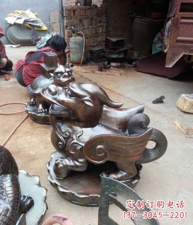长沙貔貅铜雕1