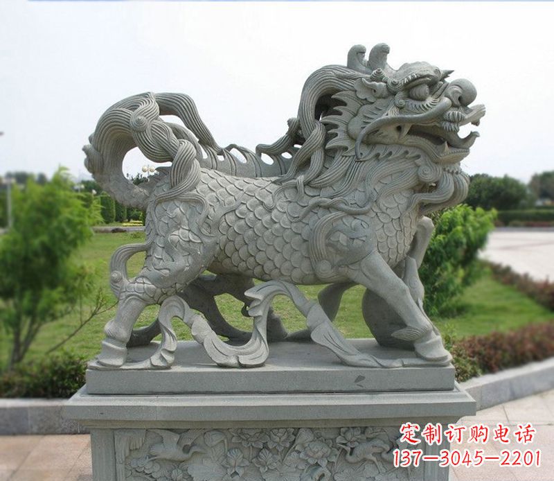 长沙典雅经典，麒麟招财石雕把你的梦想变成现实