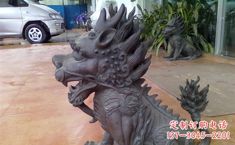 长沙中领雕塑：舍利子之源，麒麟铸铜神兽铜雕