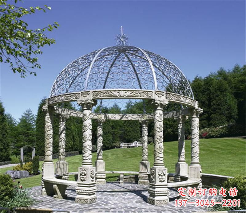 长沙全新的青石大型景观凉亭雕塑
