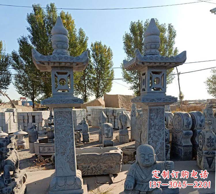 长沙青石仿古石灯雕塑，精美实用