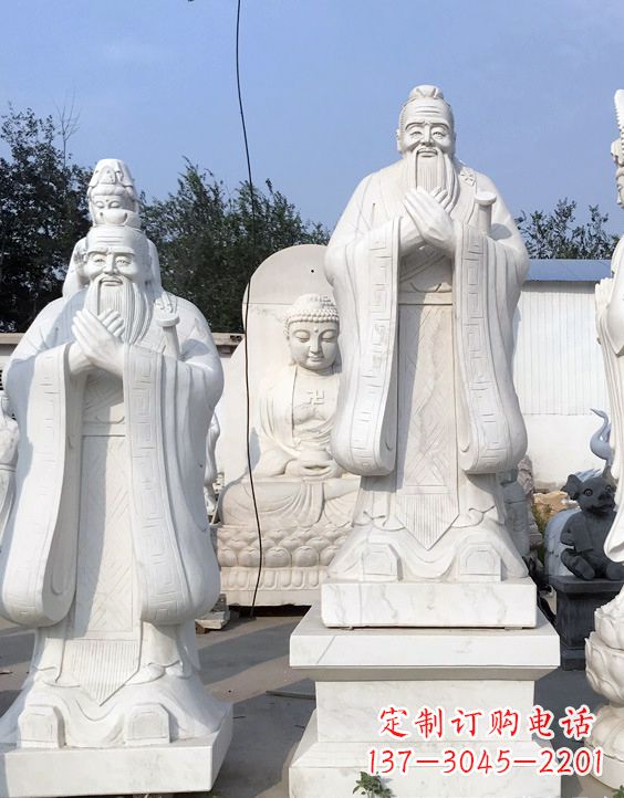 长沙青石孔子雕像