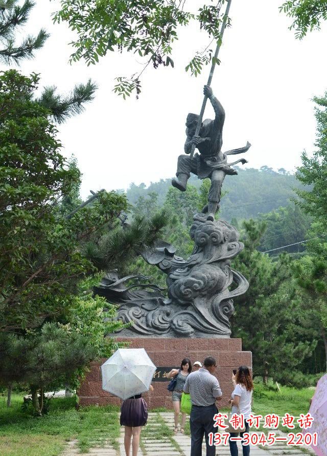 长沙佛教中的传奇：青铜孙悟空雕塑