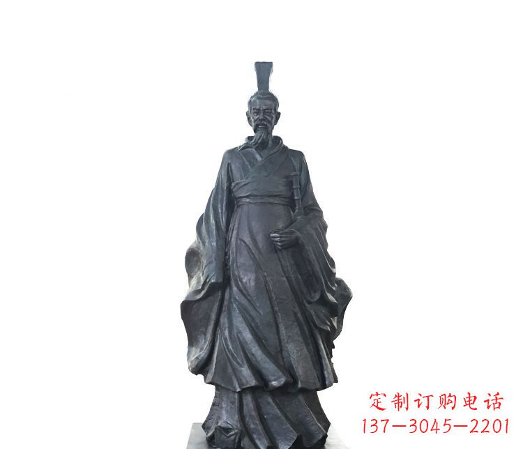长沙屈原铜雕