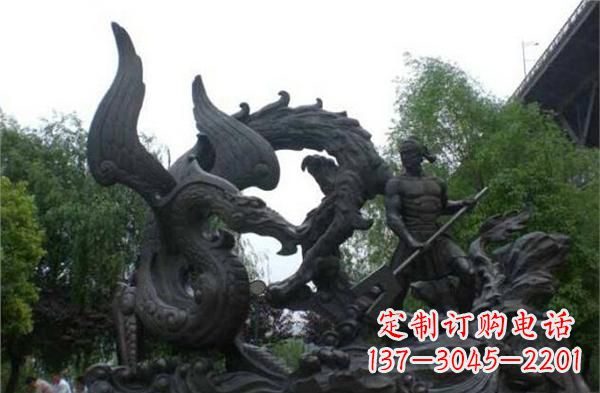 长沙赛龙舟铜雕