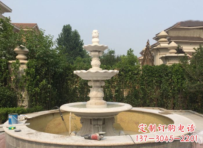 长沙三层喷泉公园石雕 (2)