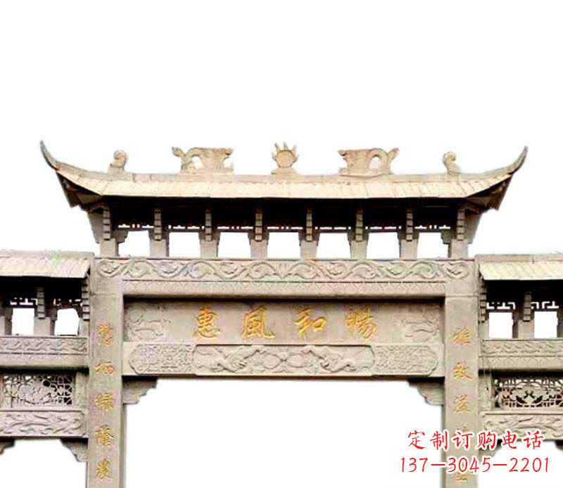 长沙牌坊石雕–传承传统文化,给空间增色彩