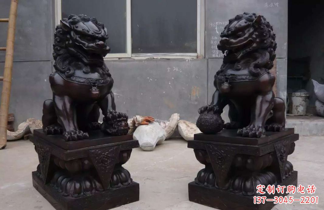 长沙中领雕塑狮子雕塑,超精致的铜雕艺术
