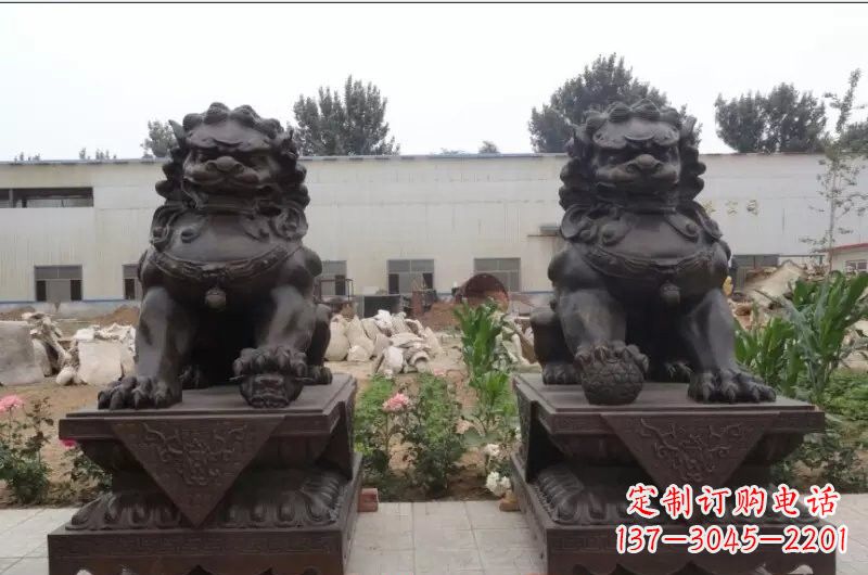 长沙精灵定制狮子铜雕塑