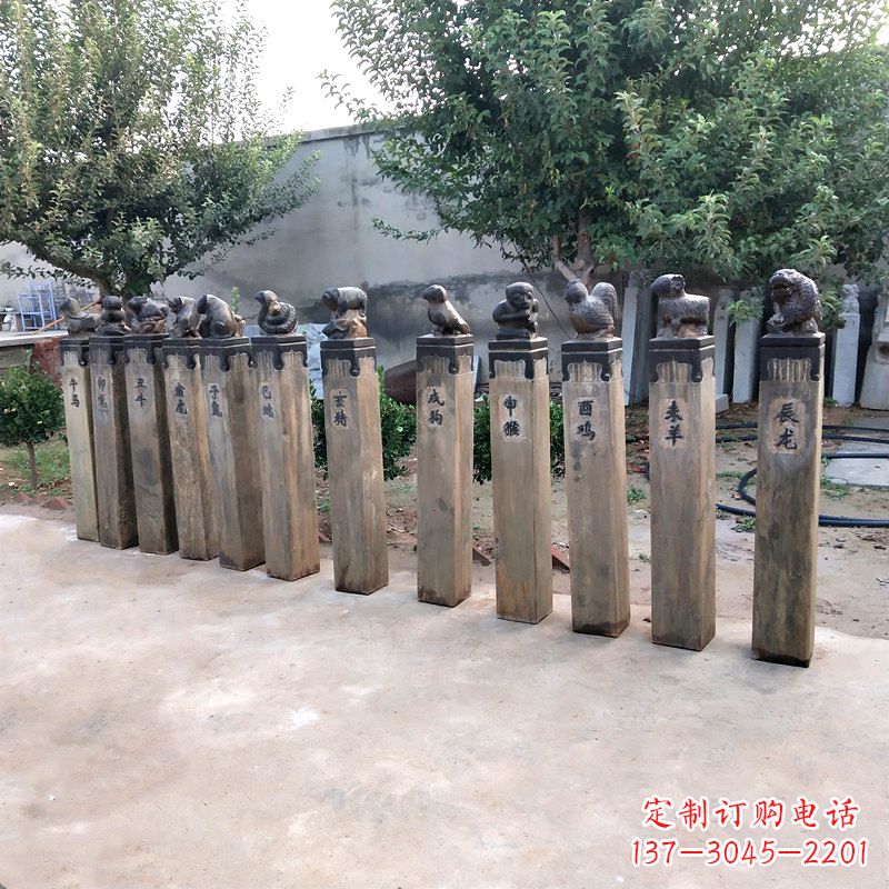 长沙十二生肖拴马桩