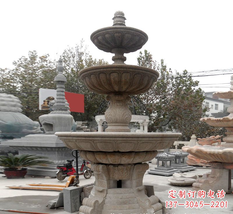长沙石雕钵式喷泉