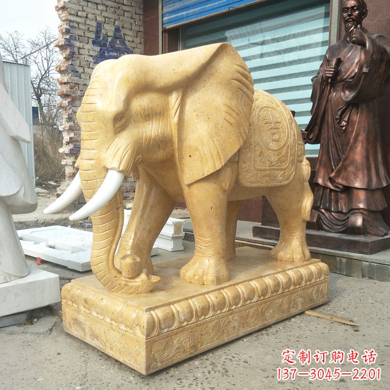 长沙精美大象雕塑，为你定制宅神兽