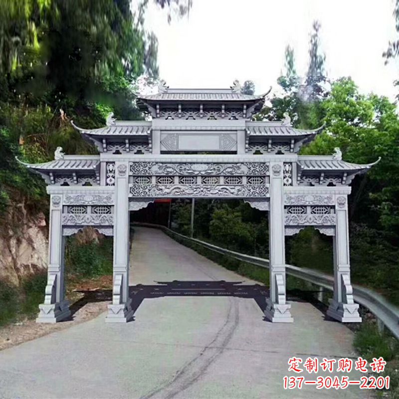 长沙艺术品般的牌楼雕塑