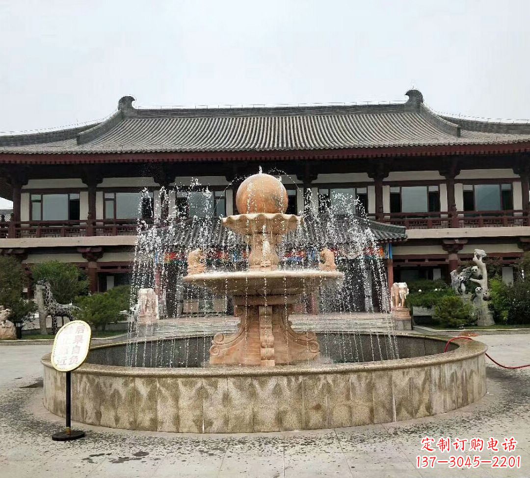 长沙中领雕塑手工定制风水球雕塑