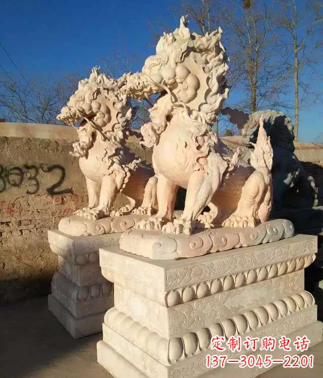 长沙石雕吉祥麒麟