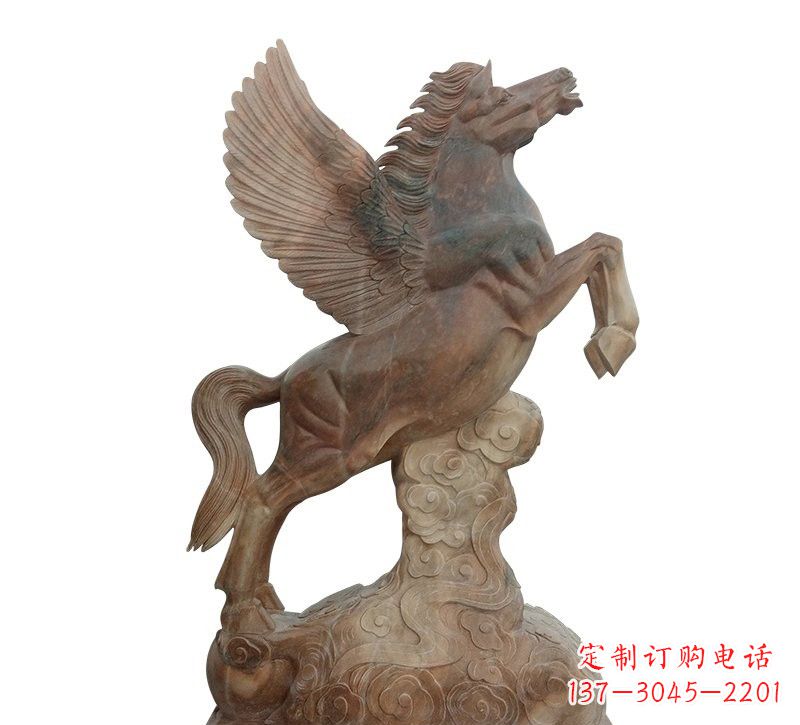 长沙石雕祥云飞马