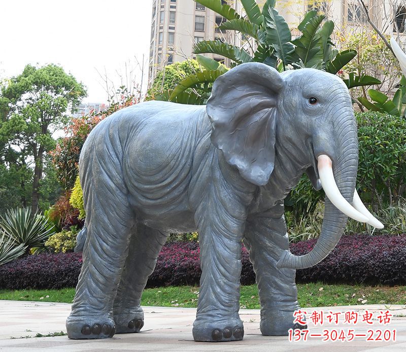 长沙石雕小区动物大象