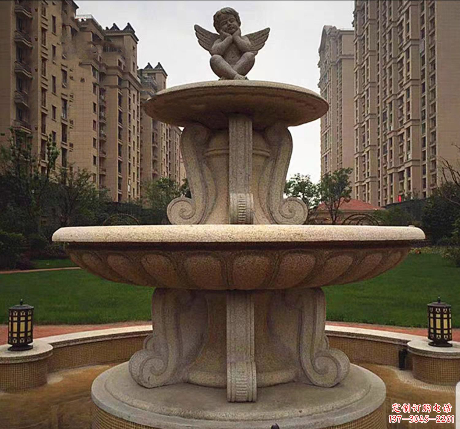 长沙石雕鱼喷泉